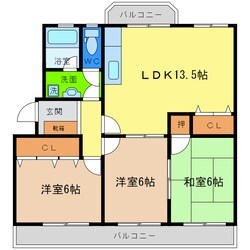 第1コーポ浜田の物件間取画像